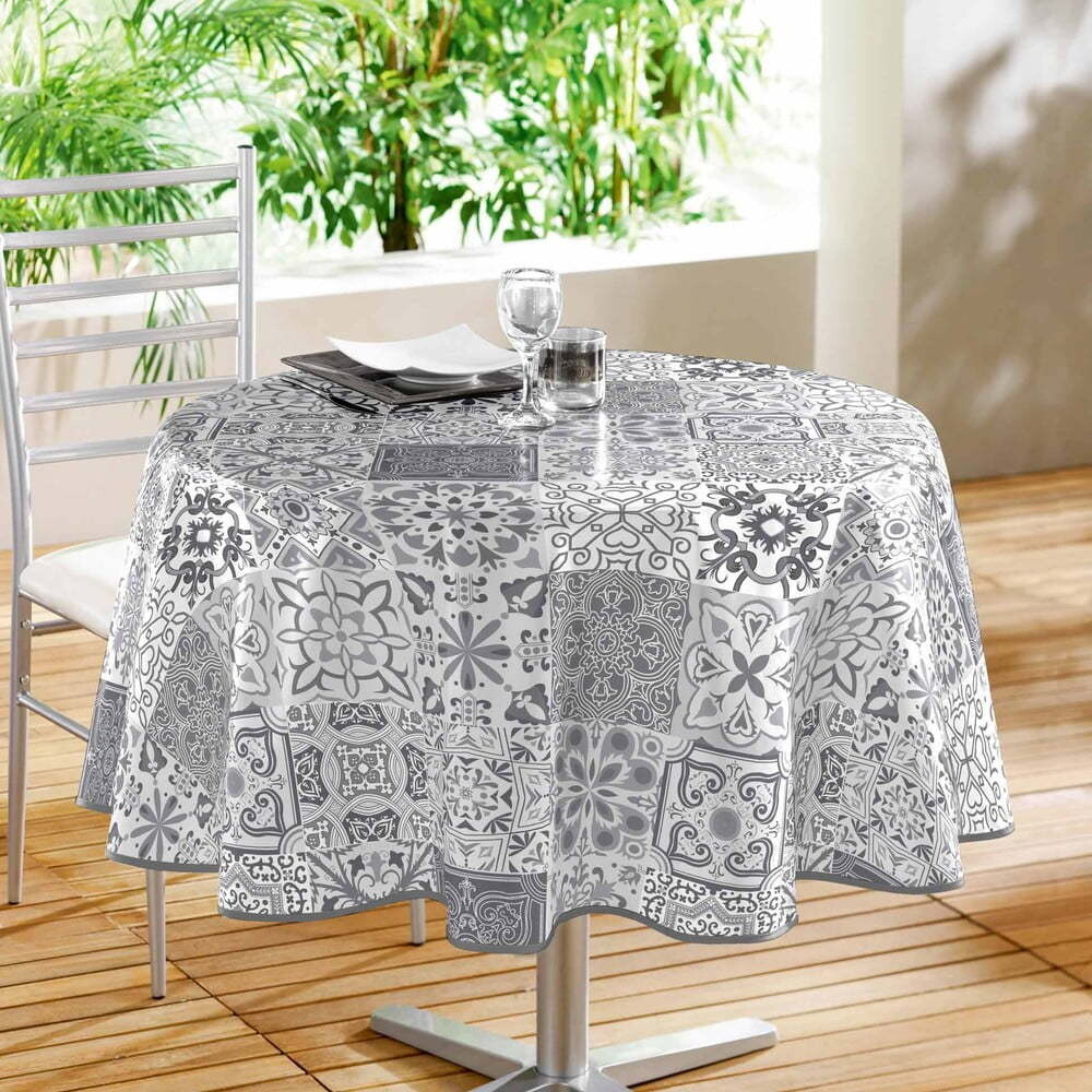 Omyvatelný ubrus z PVC ø 160 cm Persane – douceur d'intérieur