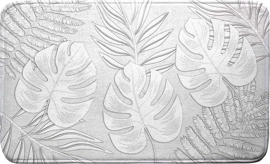 Světle šedá koupelnová předložka 45x75 cm Amber – douceur d'intérieur