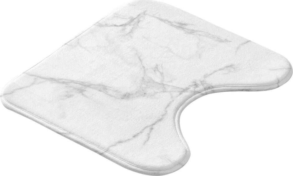 Bílá/šedá WC koupelnová předložka 45x45 cm Marbre – douceur d'intérieur