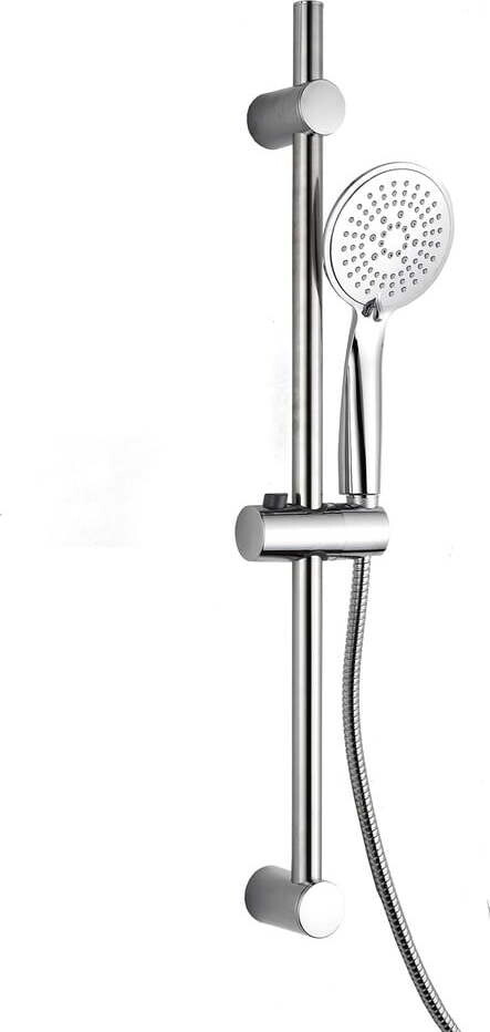 Plastový sprchový set v matně stříbrné barvě s ruční sprchou 70 cm Hydro – douceur d'intérieur