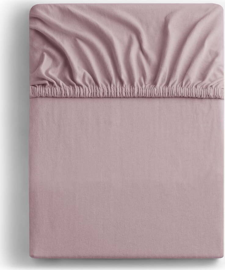 Napínací prostěradlo starorůžové jersey 180x200 cm Amber – Restilo
