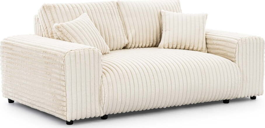 Krémová manšestrová pohovka 178 cm Justin – Ropez