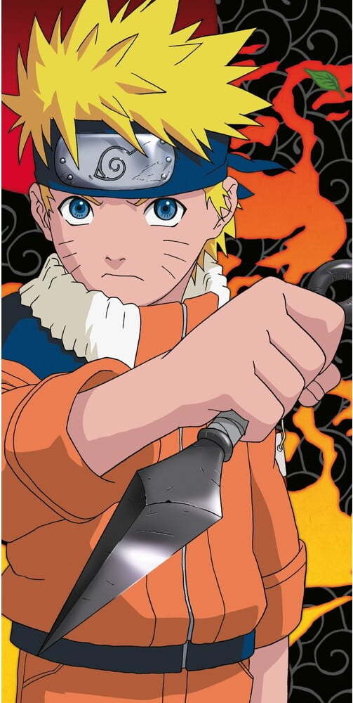 Bavlněná dětská osuška 70x140 cm Naruto Uzumaki – Jerry Fabrics