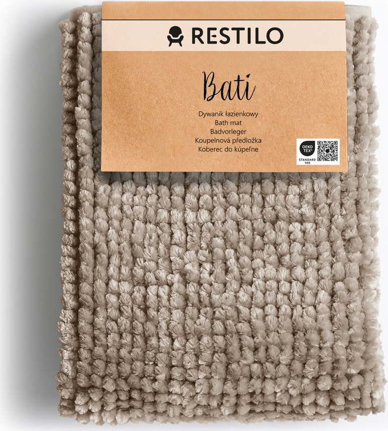 Béžová koupelnová předložka 70x120 cm Bati – Restilo
