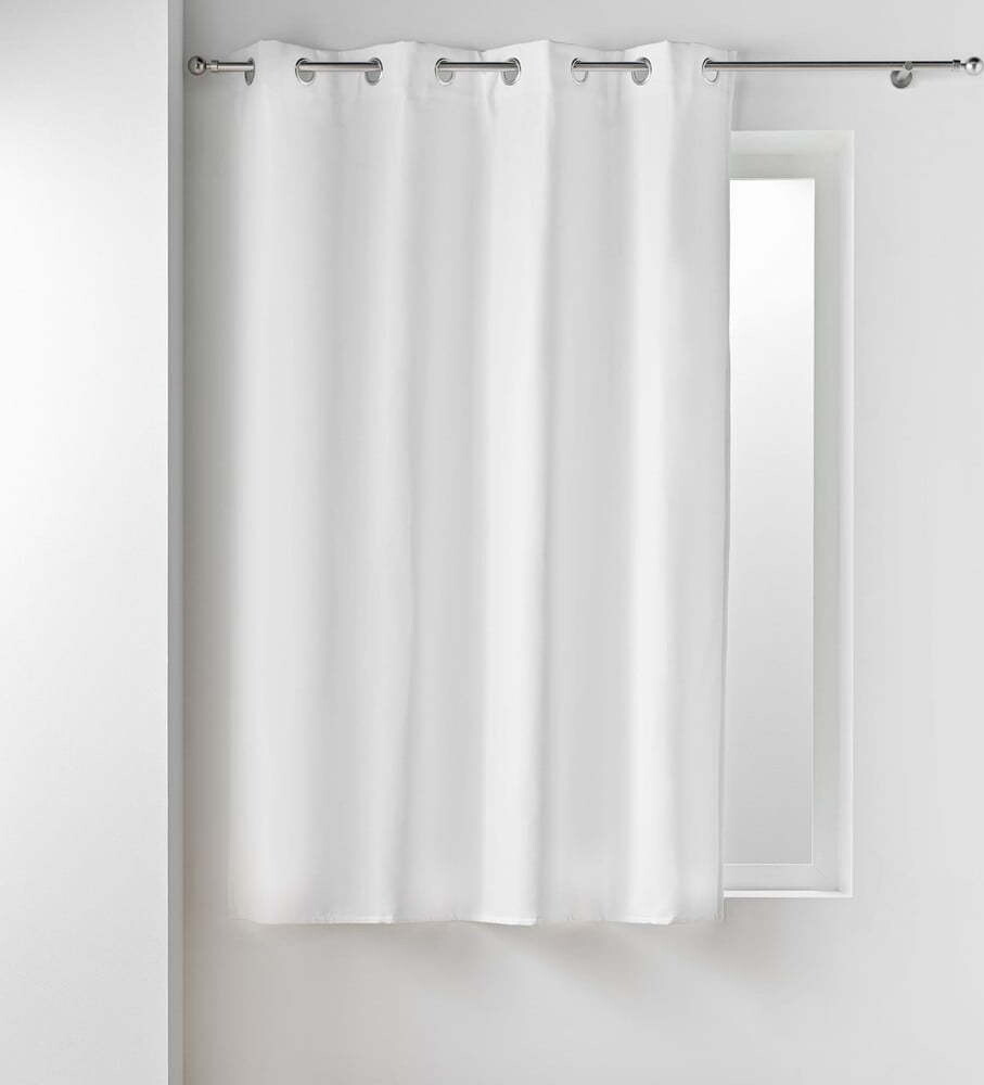 Bílý termo/odhlučňovací závěs z mikrovlákna 135x180 cm Micropolar – douceur d'intérieur