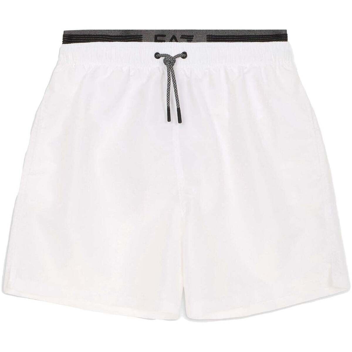 Ea7 Emporio Armani  Double Waistband Swim Shorts White  Bílá