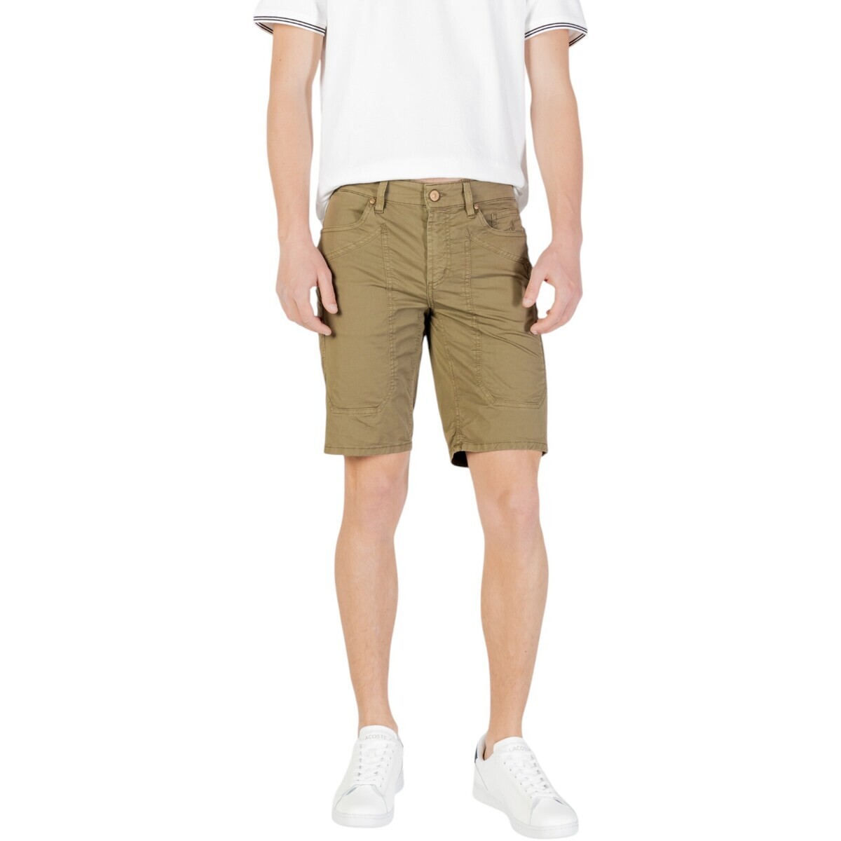 Jeckerson  JAYDEN 5 TASCHE TOPPA SLIM JUPBE001JAYDE001 CTCPTGABA012  Zelená