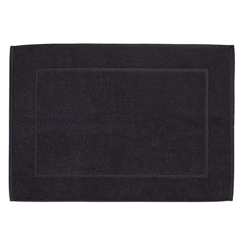 KELA Koupelnová předložka LAVINIA 100% organická bavlna černá 50x70 cm KL-23909