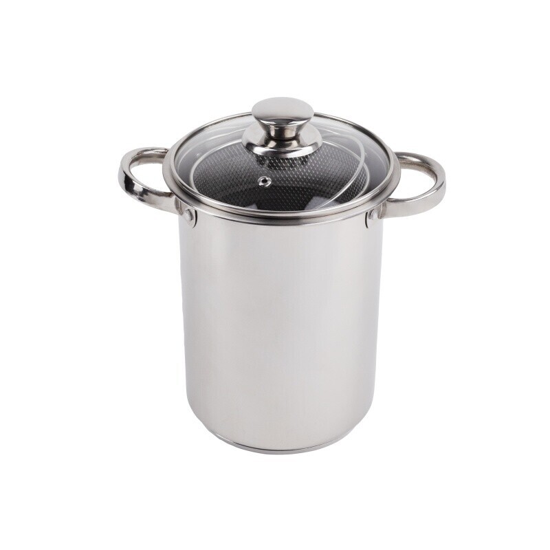 BERGNER Vysoký hrnec s cedníkem LULA 21,5 cm 4 litry nerez BGEU-5544