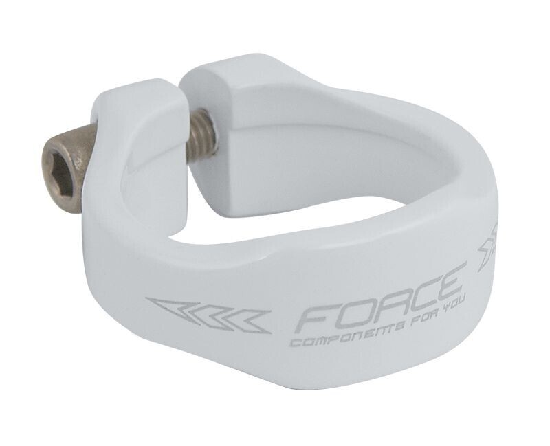 Objímka sedlovky FORCE na imbus 31,8mm Al, bílá
