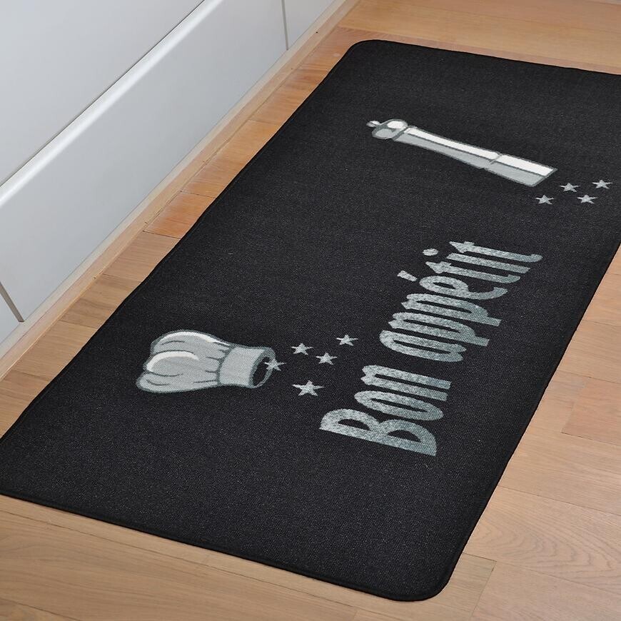 Koberec do kuchyně 0,67/1,2 KMDV205 CB G9 černý