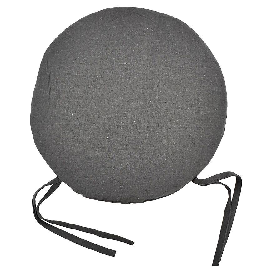 Podsedák na židli SSE-AAT-CP-3475 (2 cm) ciemny kulatý, šedý
