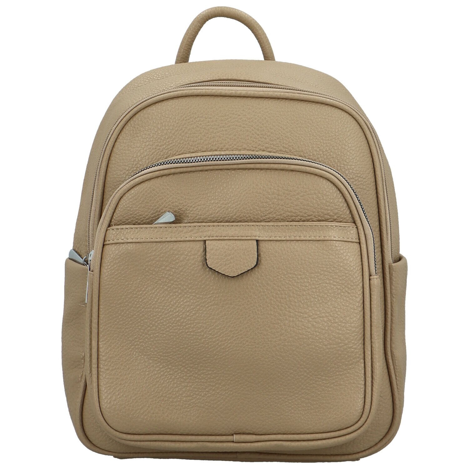 Trendy dámský koženkový kabelko-batoh Anizia, khaki