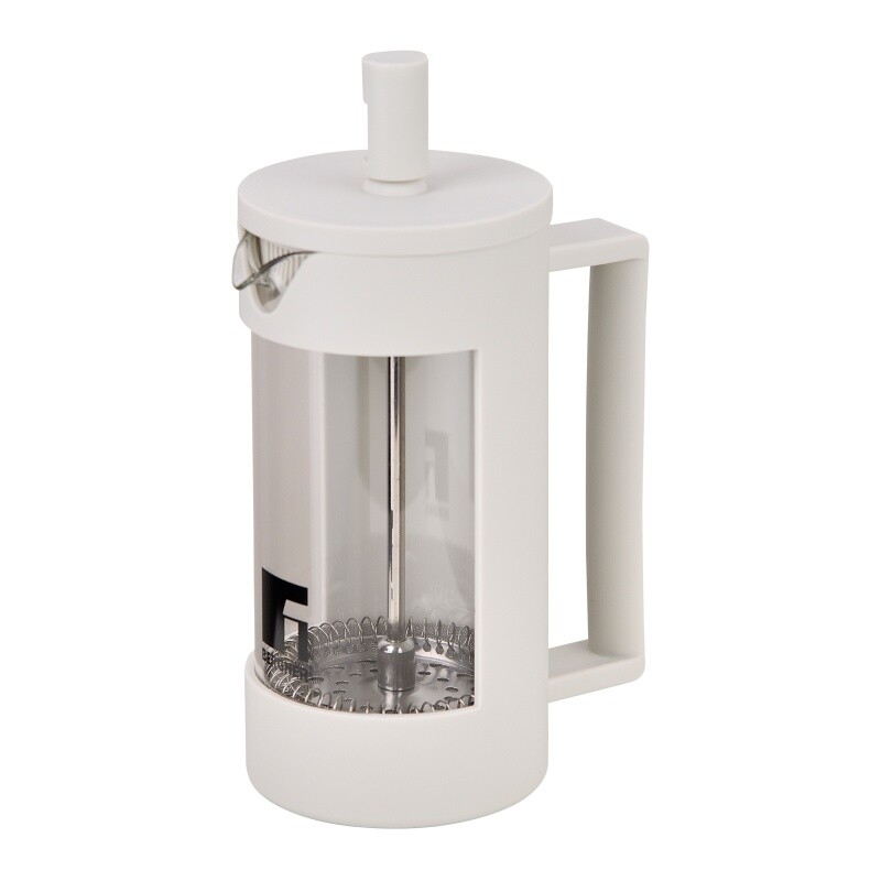 BERGNER Konvice na čaj a kávu LINES French Press 350 ml bílá BG-38360-GY