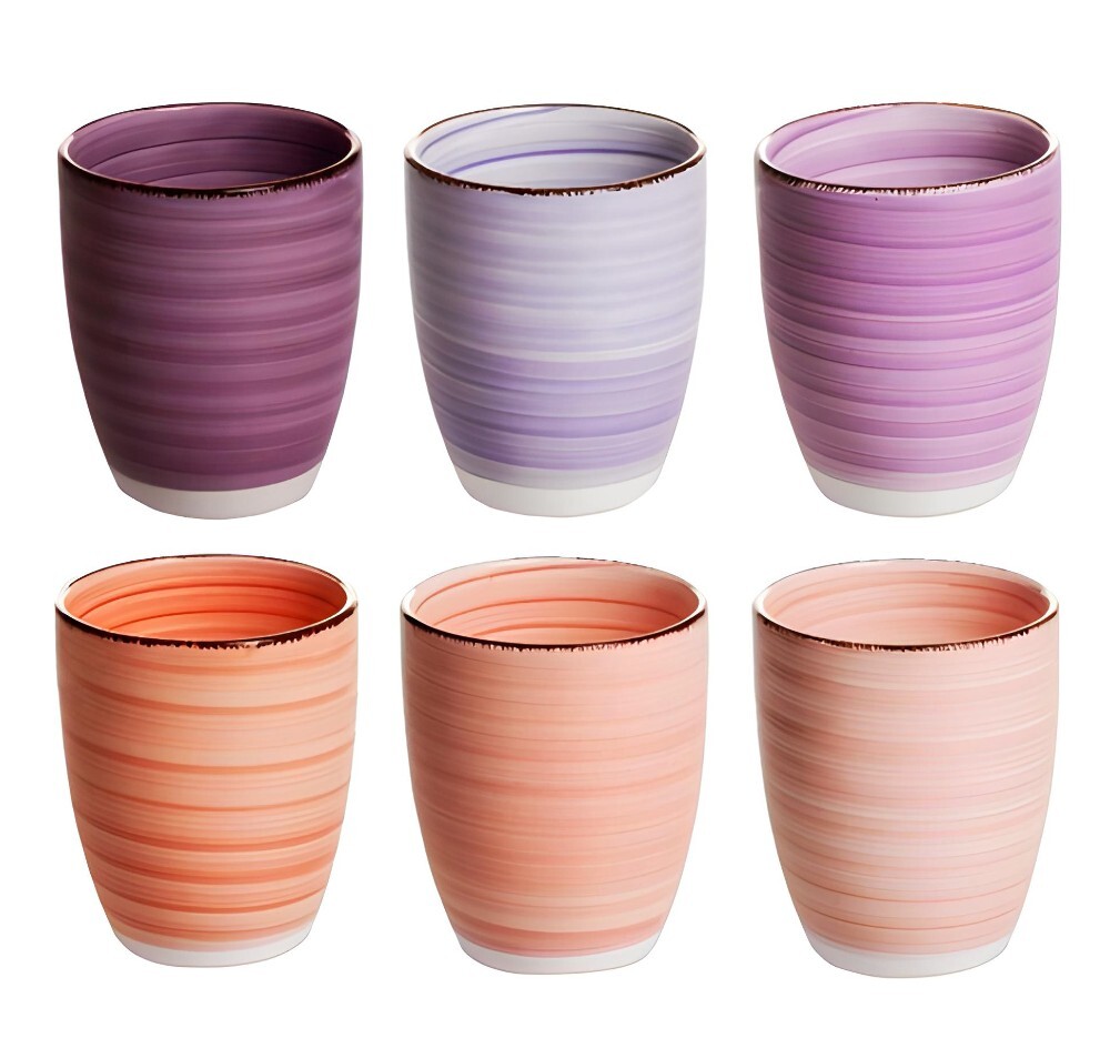 HIT Hrnky na kávu cappuccino sada 6 ks 350 ml MYKONOS HT-24326841