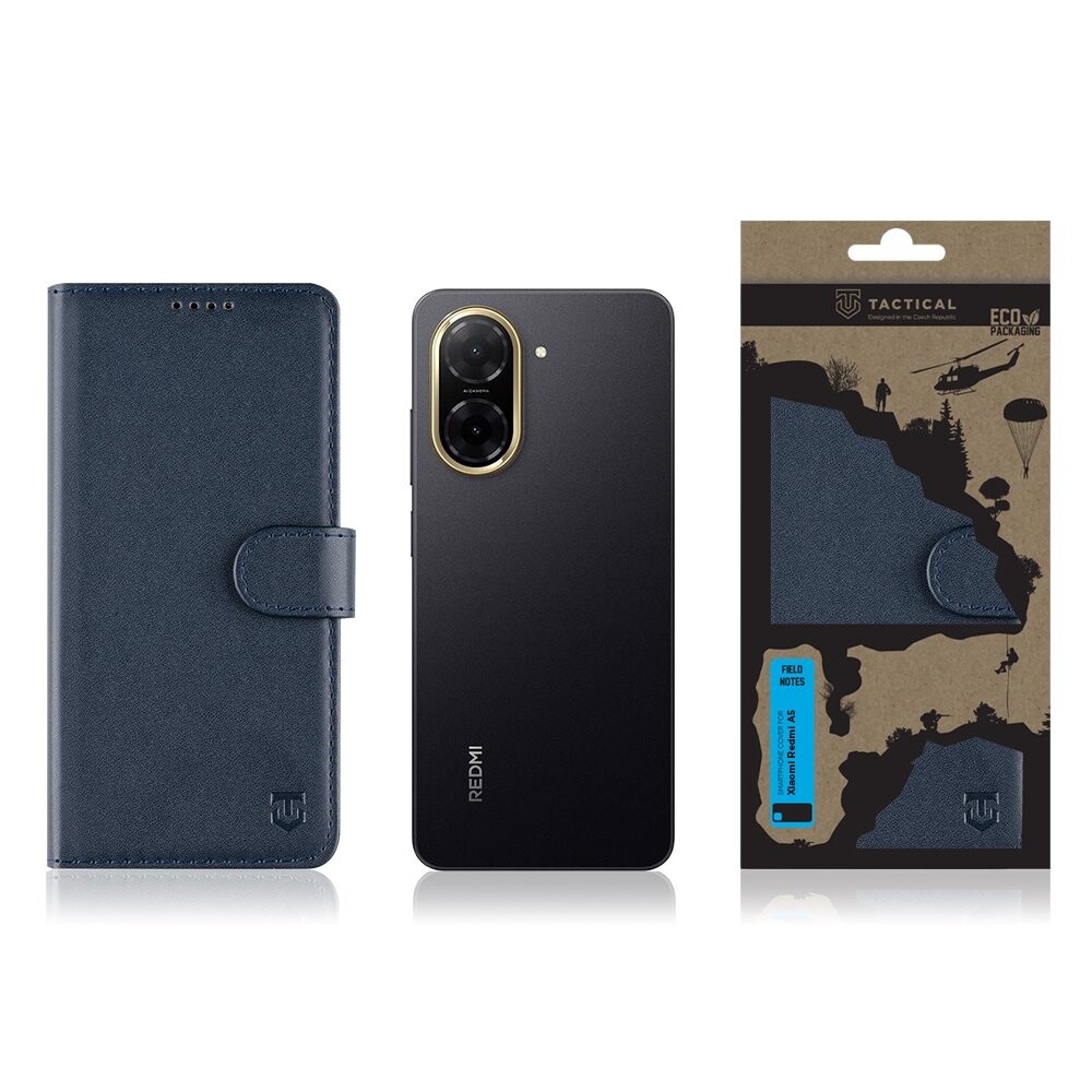 Flipové pouzdro Tactical Field Notes pro Xiaomi Redmi A5, modrá