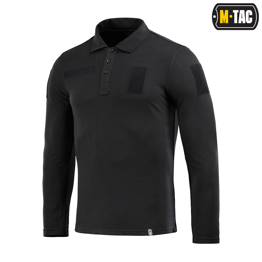 Taktická polokošile M-Tac Long Polo 65/35 - černá, M