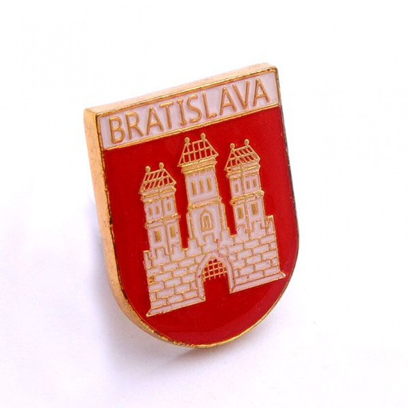 Odznak (pins) Bratislava 2x1,5 cm - barevný