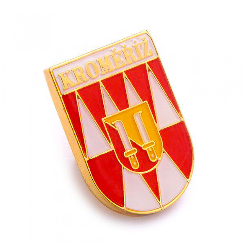 Odznak (pins) Kroměříž 2x1,5 cm - barevný