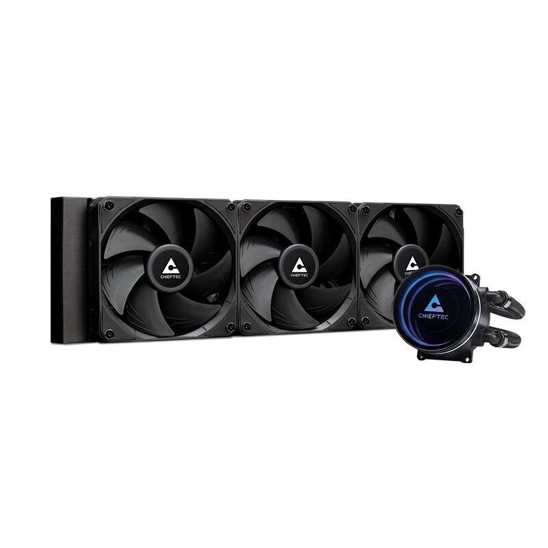 CHIEFTEC vodní chlazení CPU Iceberg 360 Dark, 3x120mm, ARGB vodní blok, LGA1851, AM5, černá