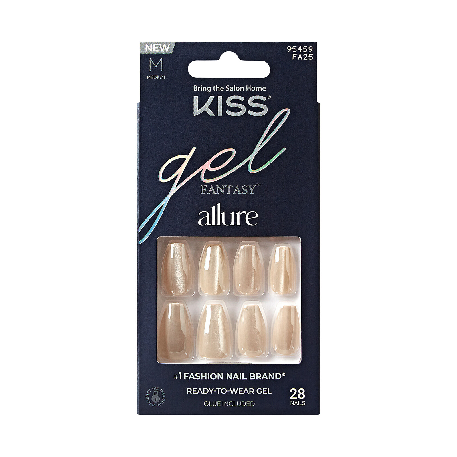 KISS Gelové nehty Gel Fantasy Allure (MoonBeam) 28 ks