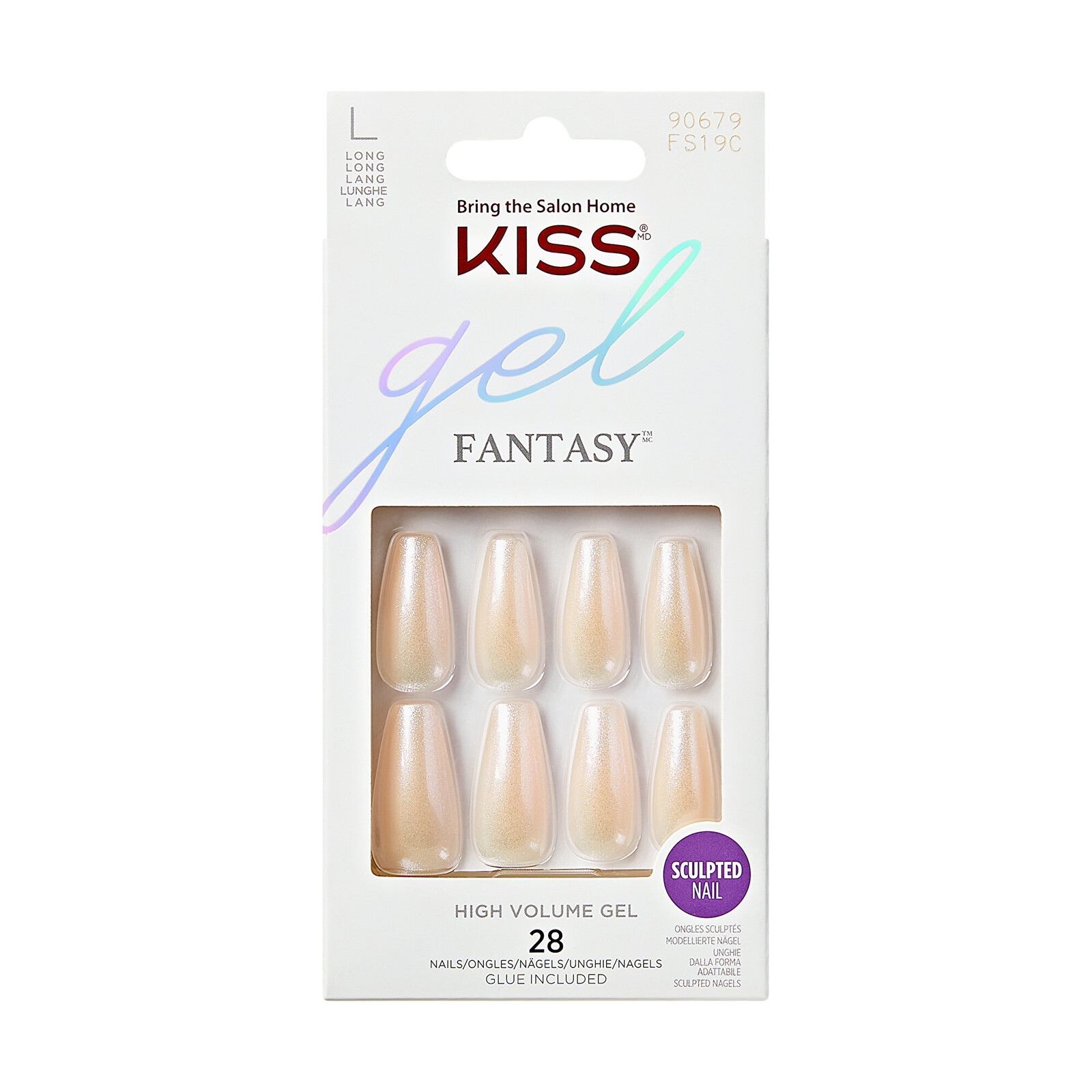 KISS Gelové nehty Gel Sculpted Nails (Hold Me Closer) 28 ks
