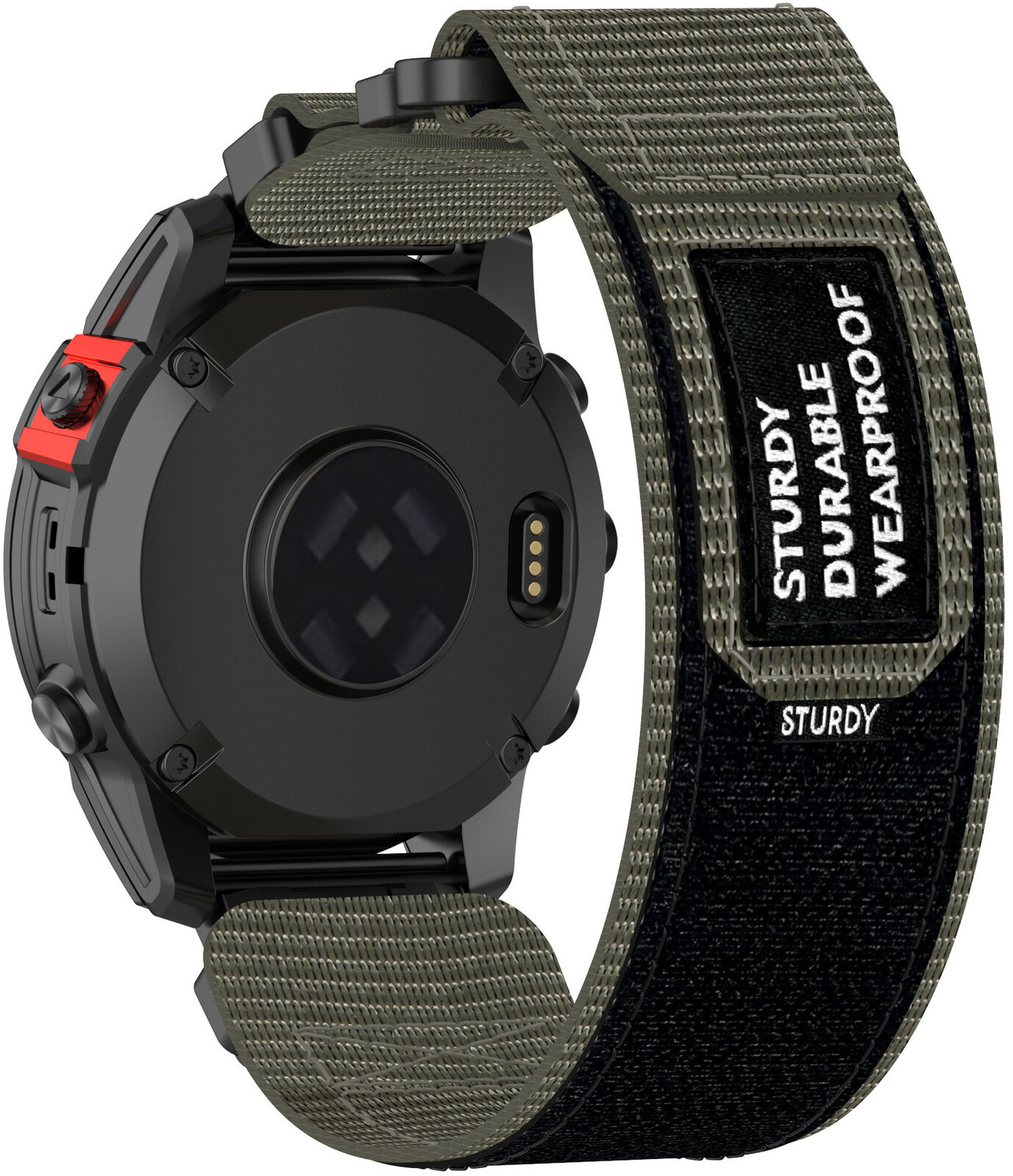 4wrist Velcro řemínek pro Garmin 26 mm - Grey