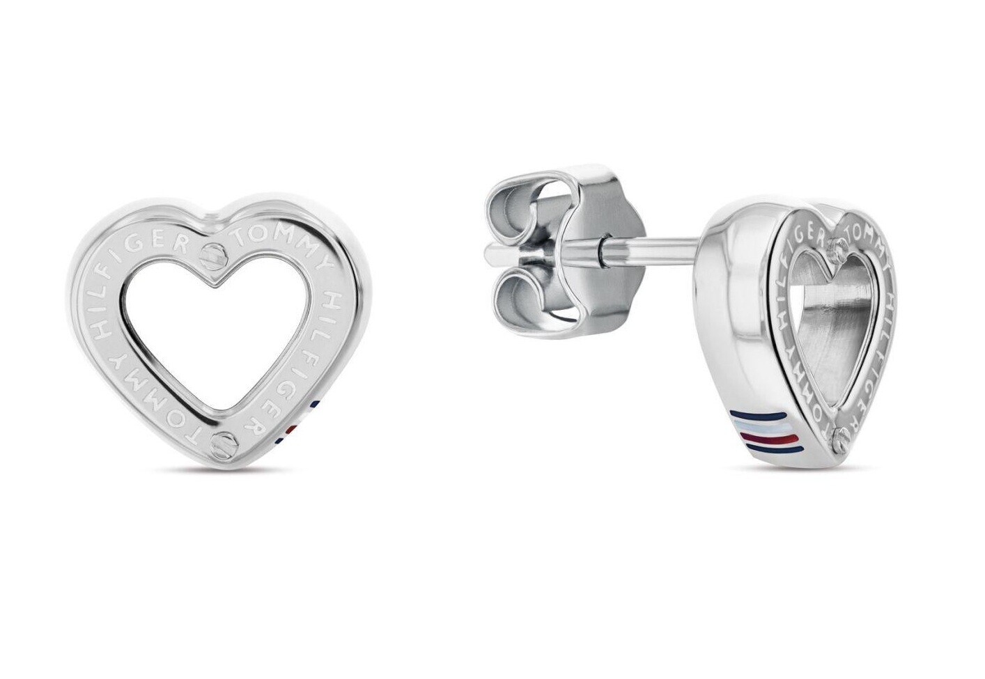 Tommy Hilfiger Srdíčkové ocelové náušnice Toggle Heart 2780971