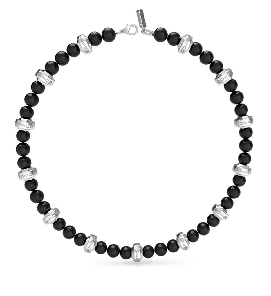 Guess Pánský korálkový náhrdelník Edgy Styles JUMN04056JWSTBKT/U