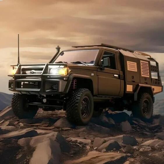 IQ models RC auto Land Cruiser TOYOTA Supertourer - černá