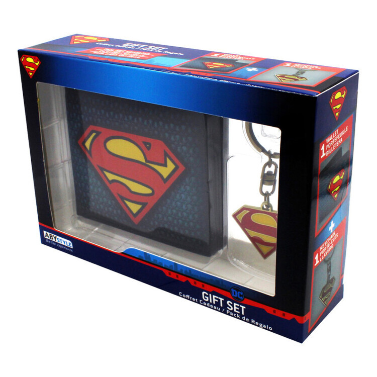 ABY STYLE Dárkový set Wallet, Keyring - Superman - Logo