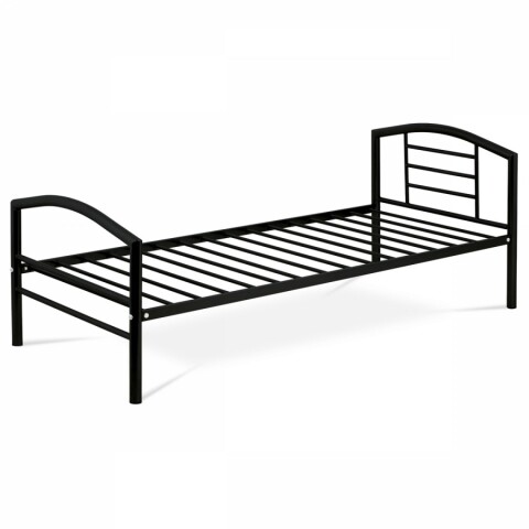 Postel jednolůžková 90x200 cm, kovová černý lesk BED-1900 BK BED-1900 BK Autronic