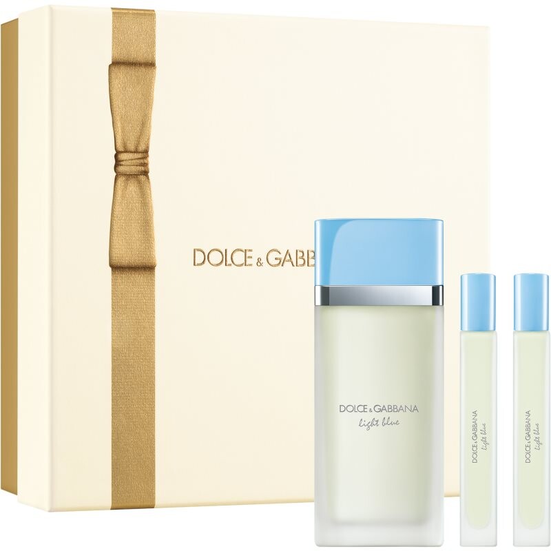 Dolce&Gabbana Light Blue EDT Trio Gift Set NEW dárková sada pro ženy