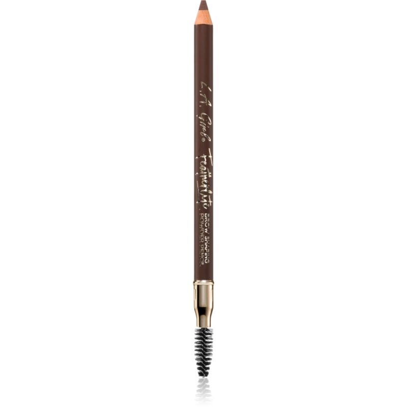 L.A. Girl Cosmetics Featherlite dlouhotrvající tužka na obočí s kartáčkem odstín Medium Brown 1.1 g