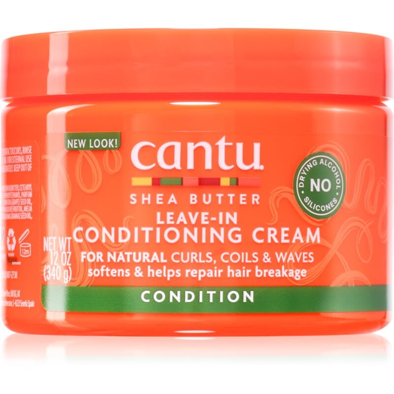 CANTU Shea Butter Leav-In Cond Cream bezoplachový kondicionér pro vlnité a kudrnaté vlasy 340 g