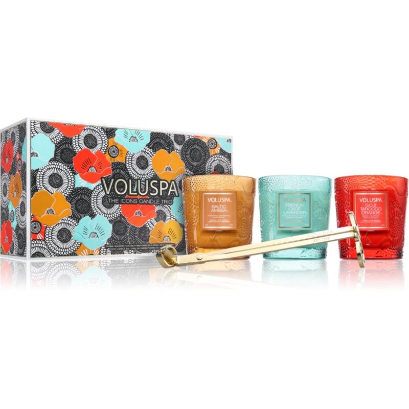 VOLUSPA XXV Anniversary Icons Candle Trio vonná svíčka dárková sada 3x142 g
