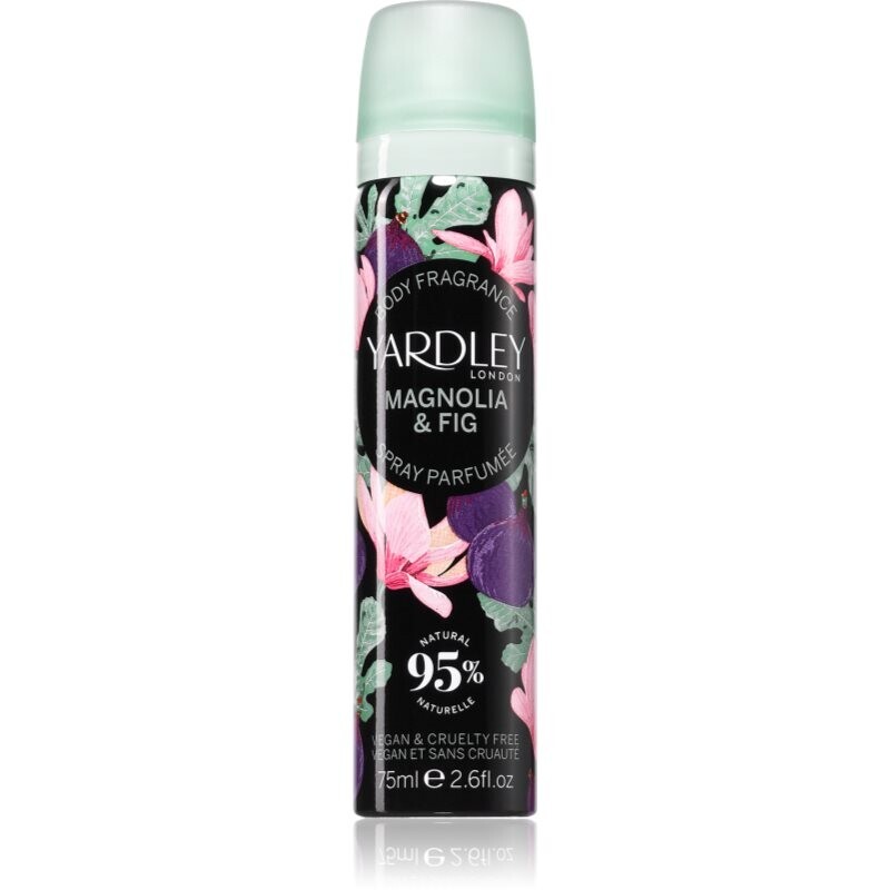 Yardley Magnolia & Fig tělový sprej pro ženy 75 ml