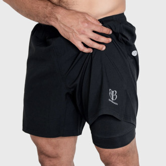 Banbroken  šortky Banbroken HIT 2-in-1 - černé LINI-Black
