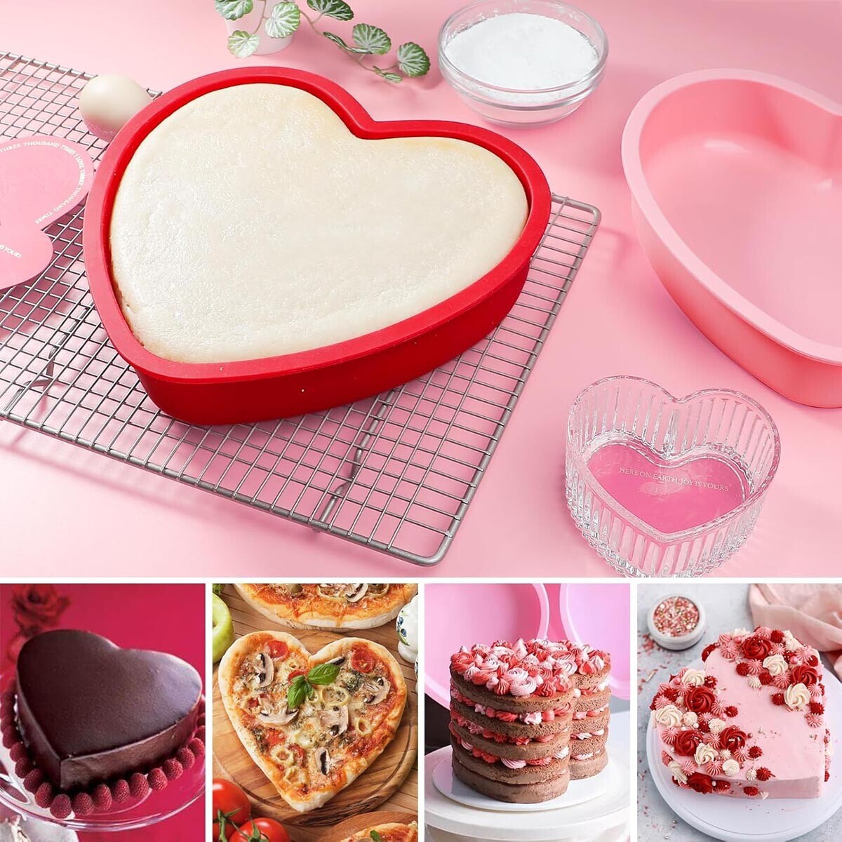 Weltbild Silikonová forma na dort ve tvaru srdce