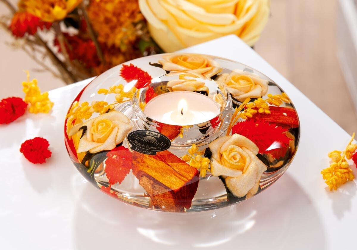 Gilde Svícen Ufo - oranžové květy, medium