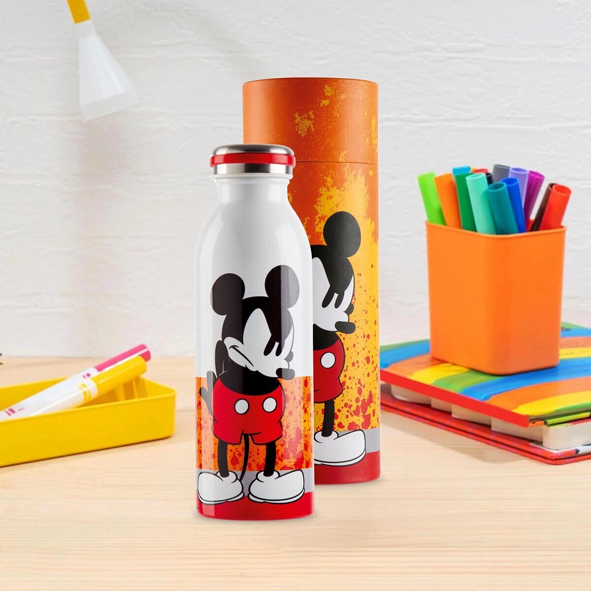 Gilde Nerezová termoska Mickey, oranžová