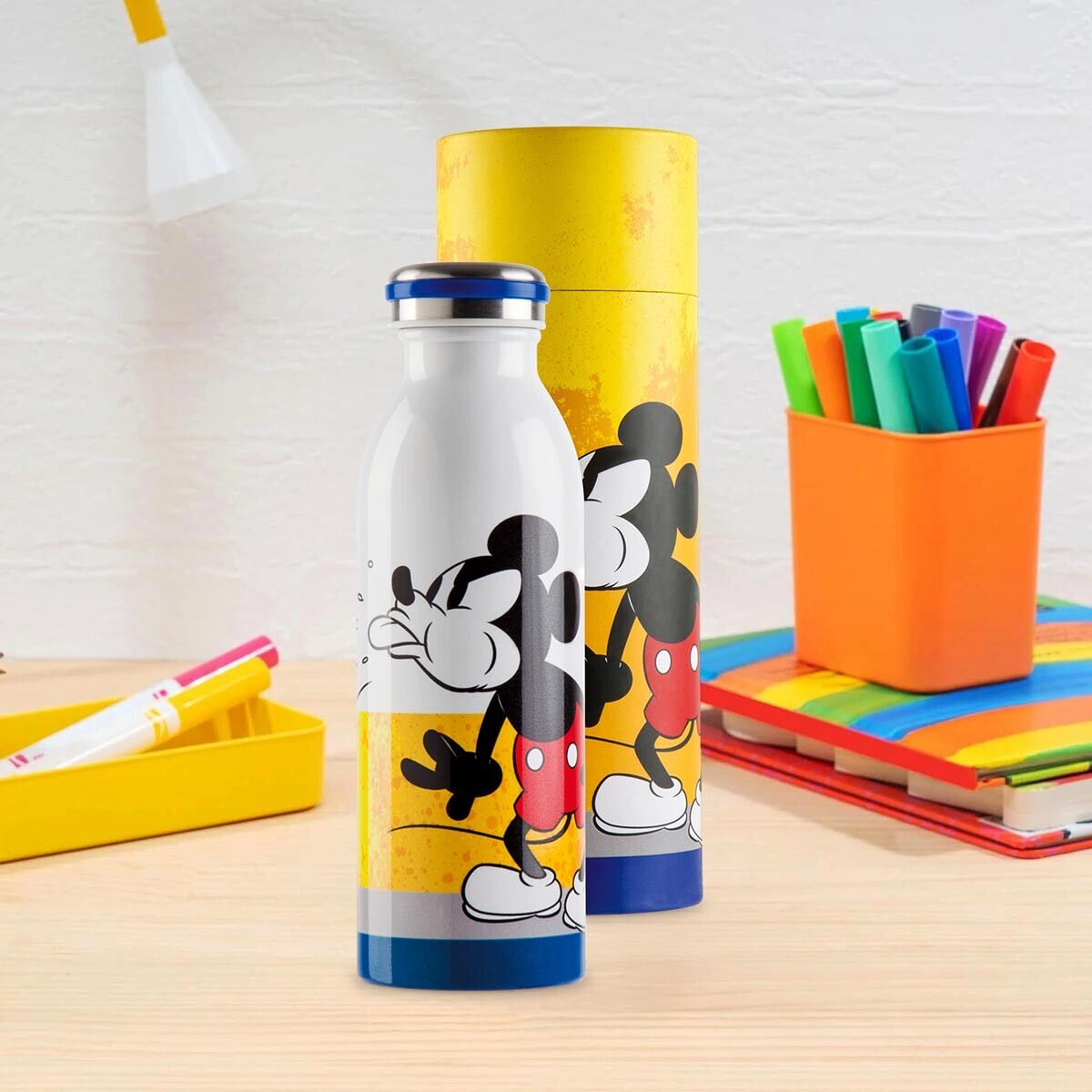 Gilde Nerezová termoska Mickey, žlutá