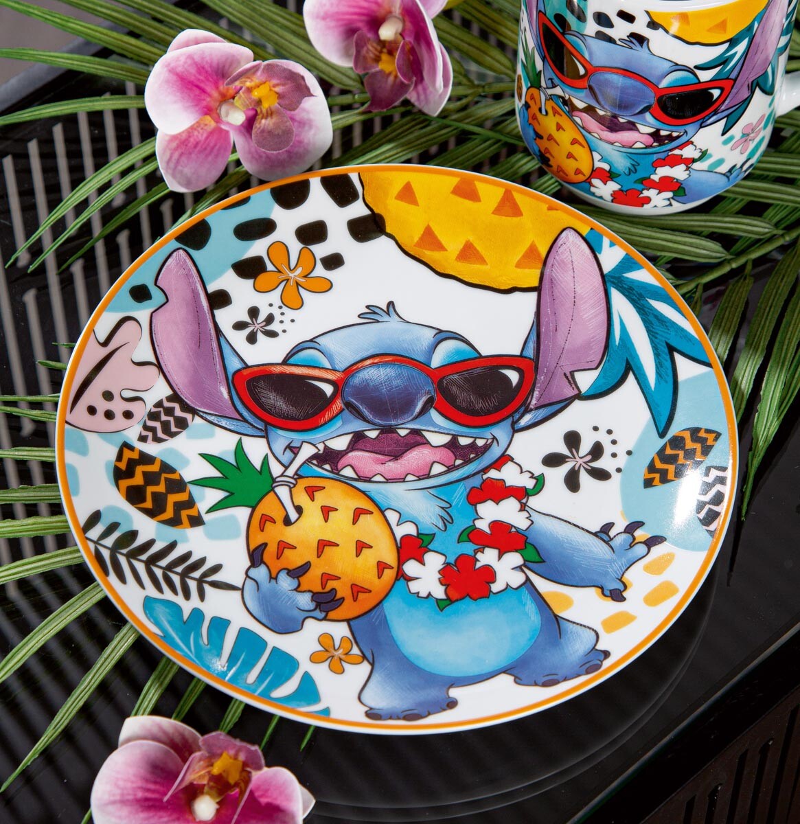 Gilde Talíř Stitch, bílý, 2 ks