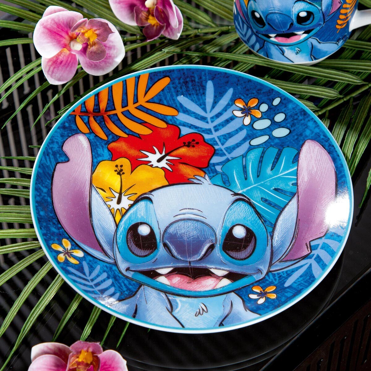 Gilde Talíř Stitch, modrý, 2 ks