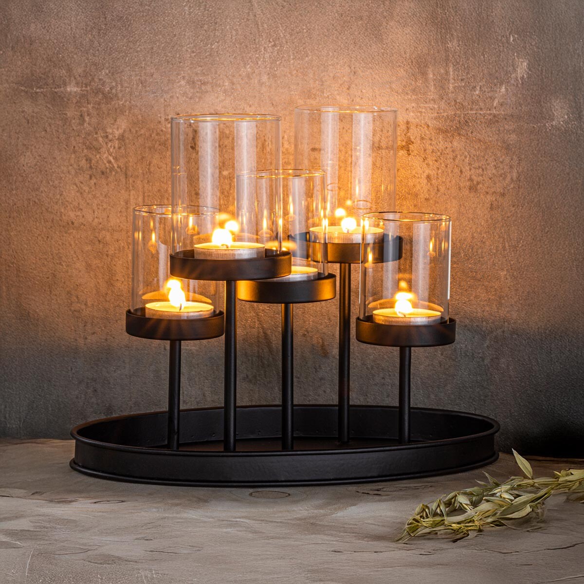 Haushalt international Svícen na pět čajových svíček