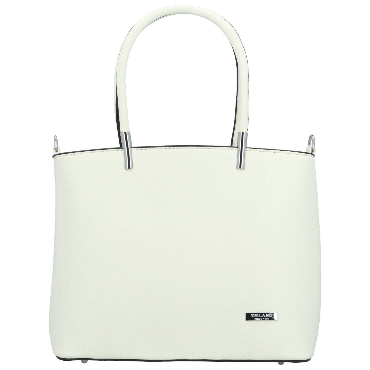 Luxusní dámská kabelka na rameno Delami Aurora, bílá
