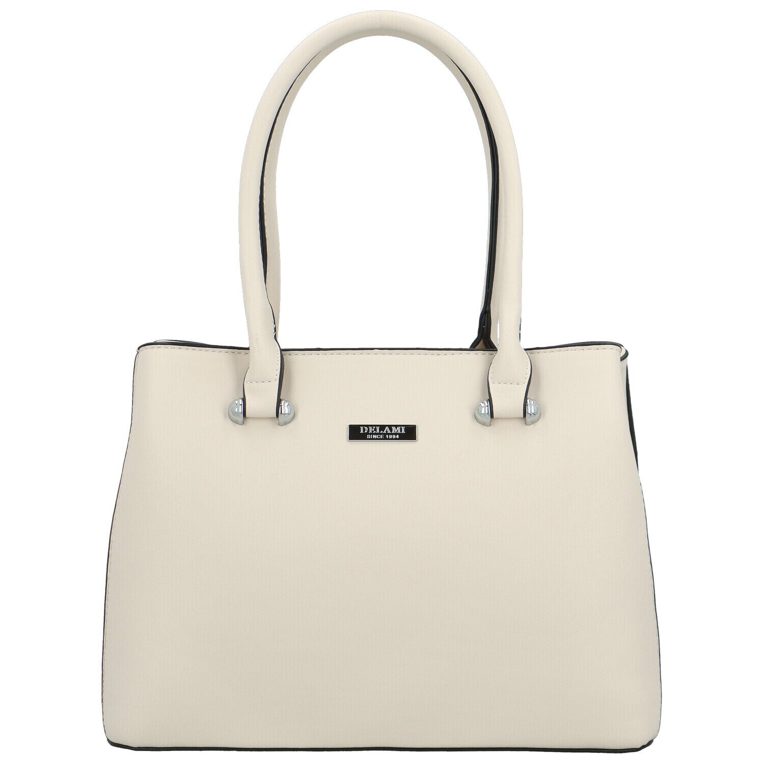 Luxusní dámská kabelka na rameno Delami Sophia Luxe, světle krémová