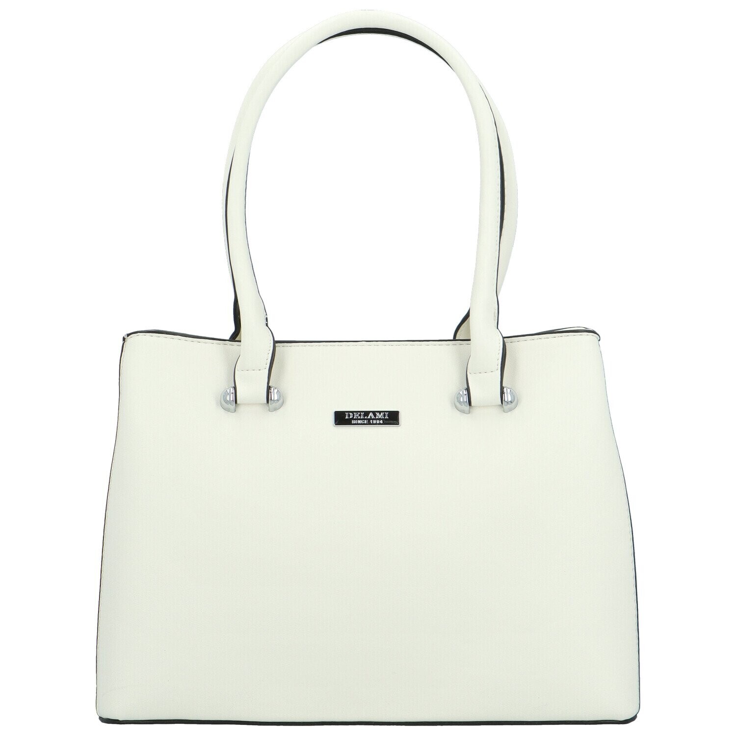 Luxusní dámská kabelka na rameno Delami Sophia Luxe, bílá
