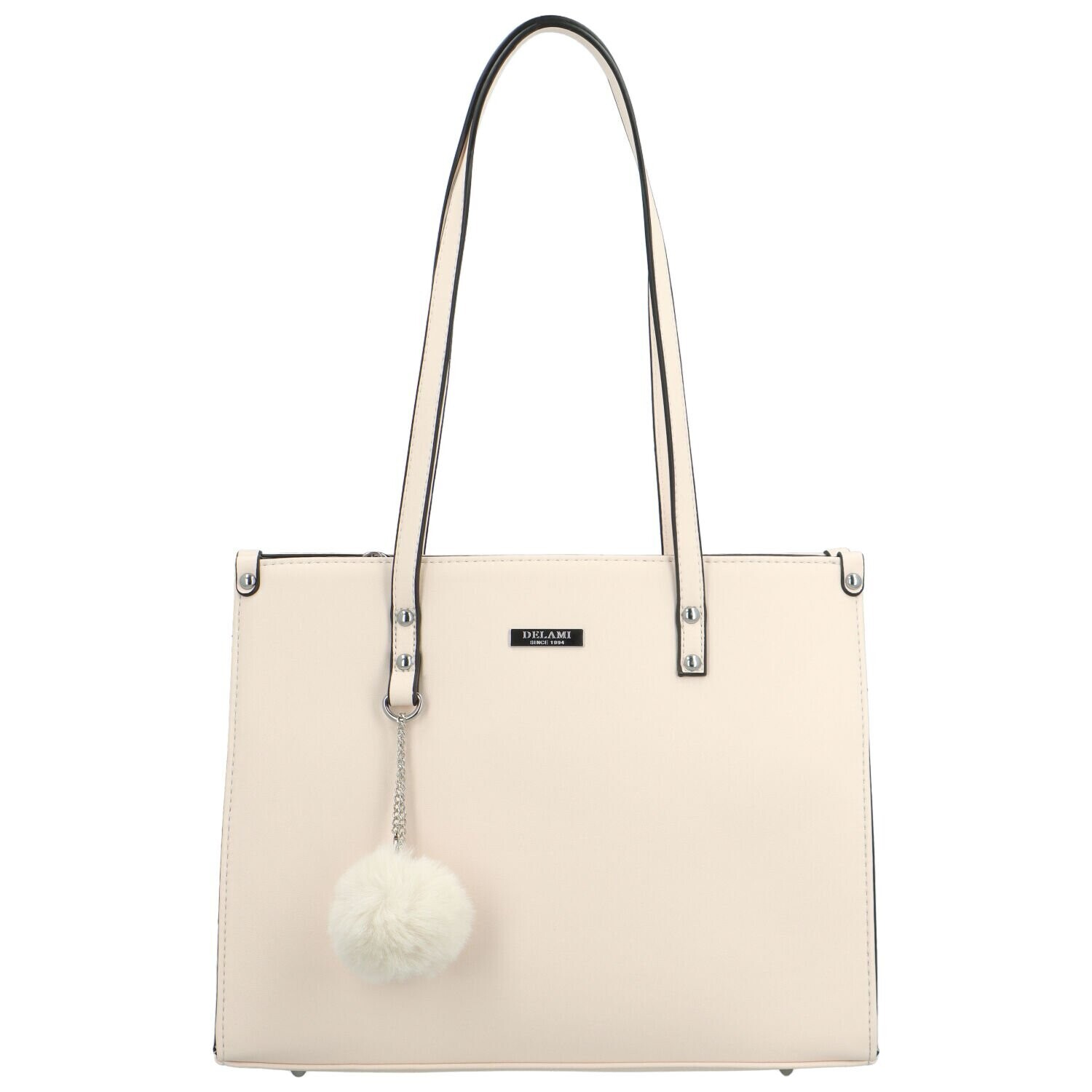 Trendy dámská kabelka na rameno Delami Sabin, pudrová