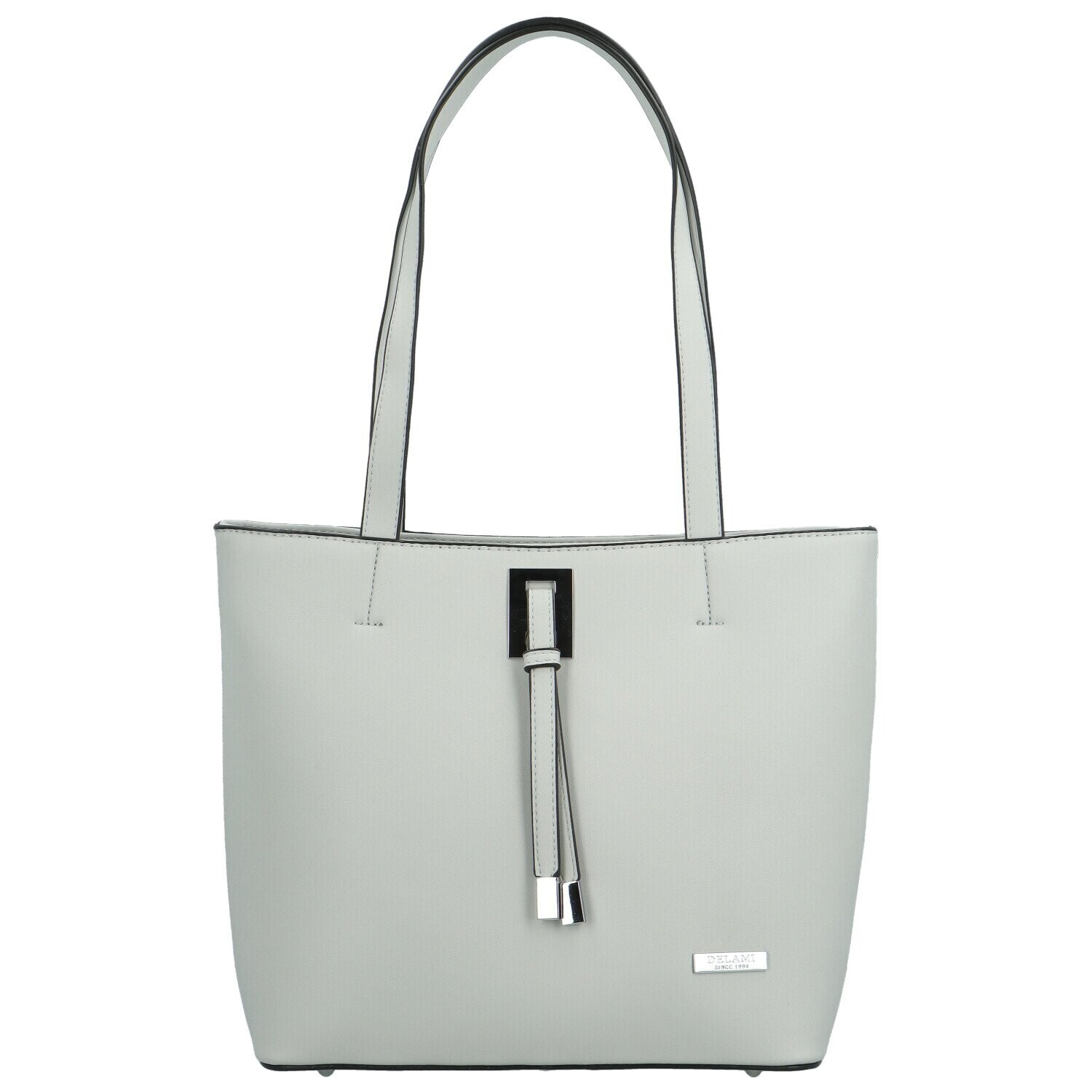 Luxusní dámská kabelka na rameno Delami Athena Aura, světle šedá